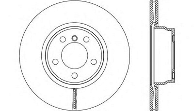OPEN PARTS bdr262520 -  Тормозной диск